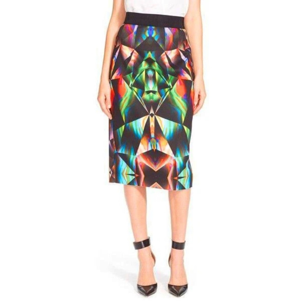 Revolve Milly Prism Geometric Women's Skirt Size 4